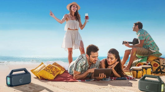 Two soundcore bluetooth speakers connection