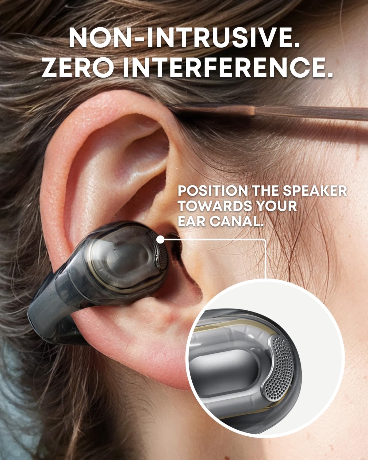 soundcore C40i | Flexible and Comfortable Clip-On Earbuds