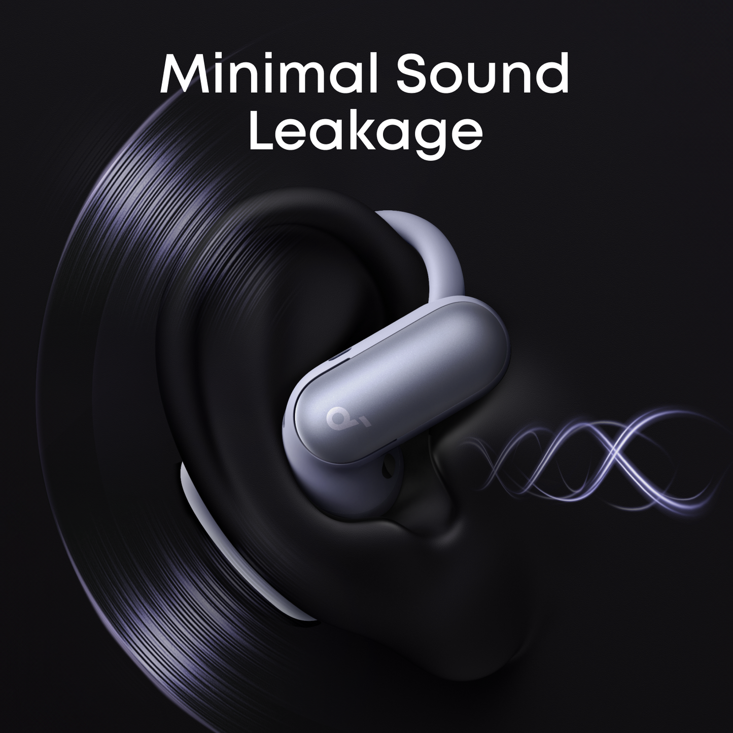 soundcore purple aerofit 2 pro with minimal sound leakage open earbuds