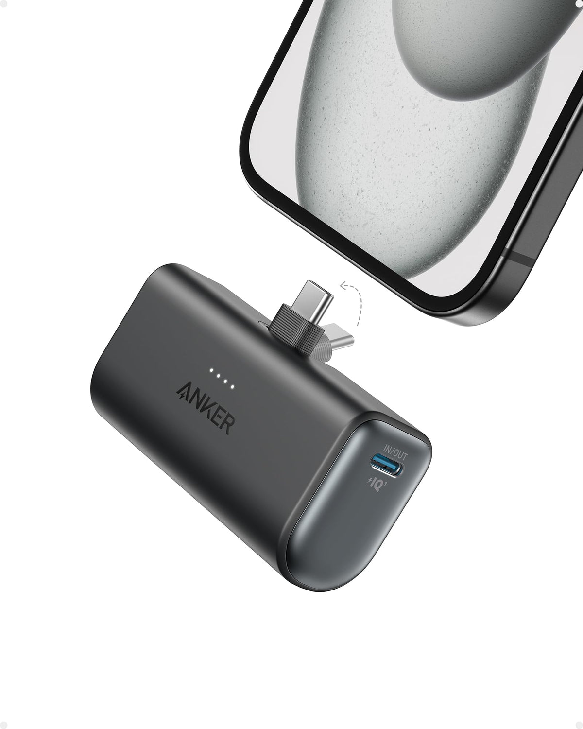 Anker Nano Power Bank (22.5W, Built-In USB-C Connector) and Sport X10
