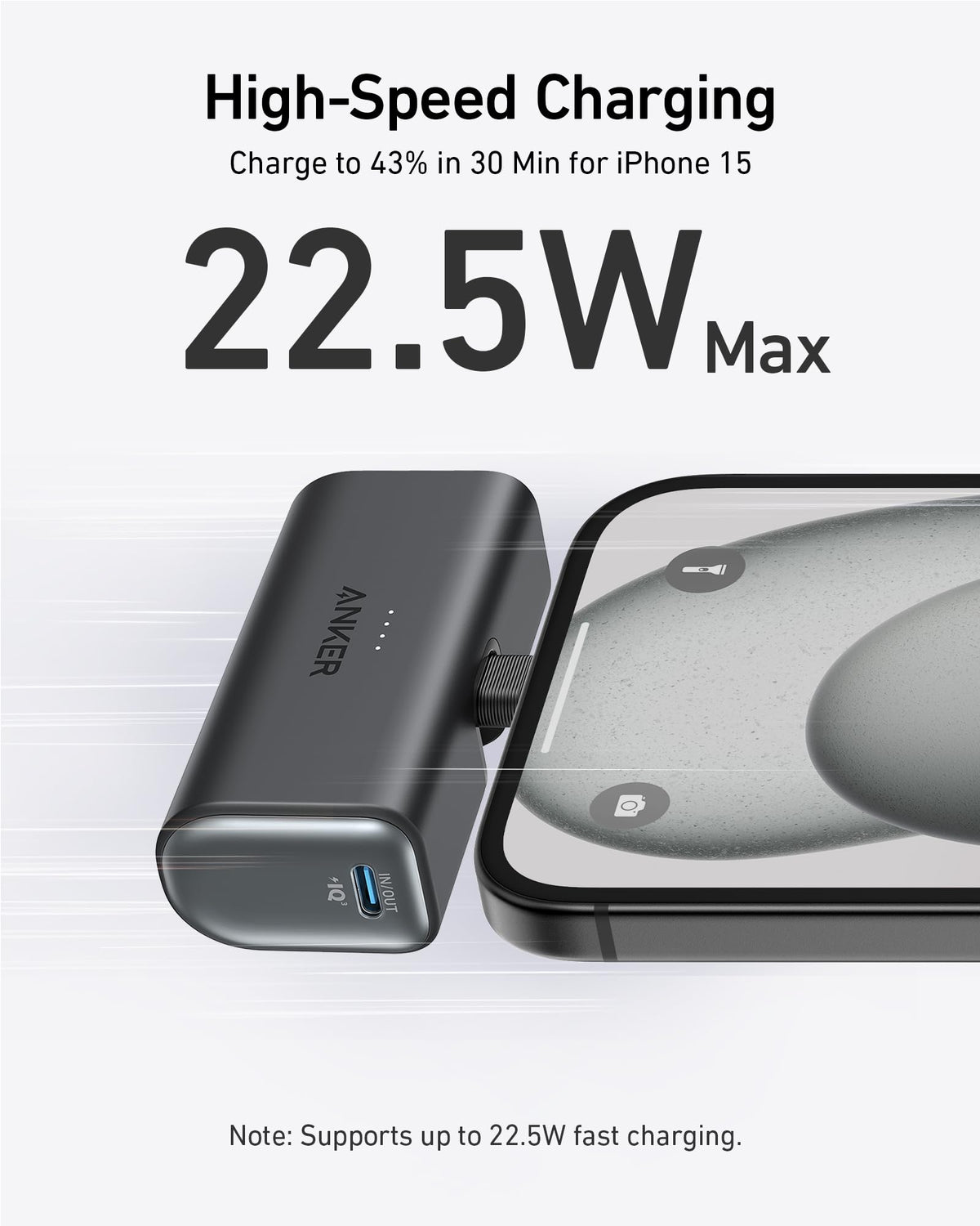 Anker Nano Power Bank (22.5W, Built-In USB-C Connector) and Sport X10