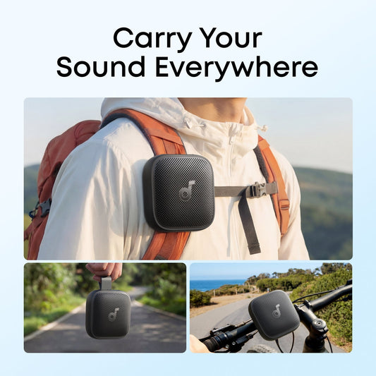 soundcore Boom Go 3i Palm-Size, 15W Powerful Sound with BassUp 2.0