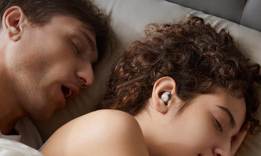 Wearing earplugs for sleep