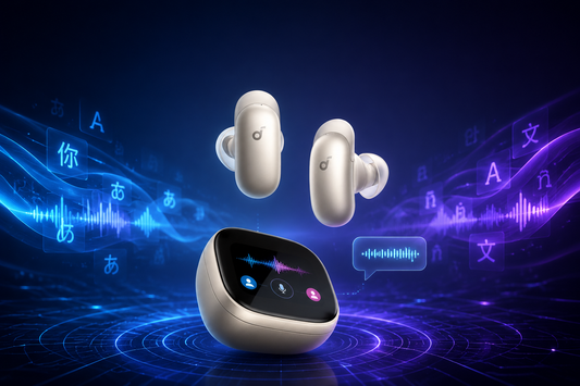 Cover image showing soundcore translation earbuds