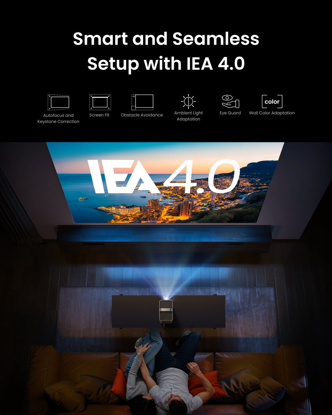 "soundcore Nebula Cosmos 4K SE IEA 4.0 Intelligent Setup">