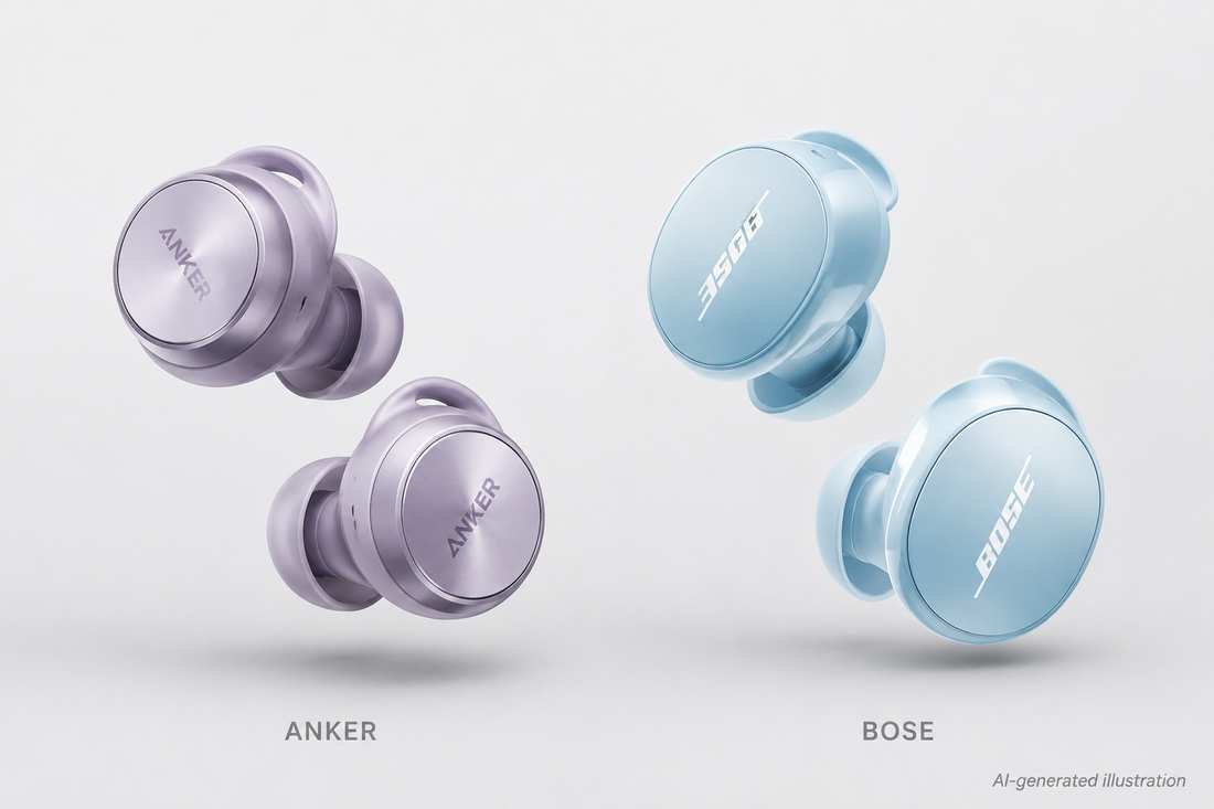 Anker soundcore Liberty Buds 2 and Bose QuietComfort Earbuds comparison