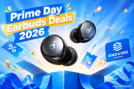soundcore Prime Day 2026 earbuds deals with stack savings