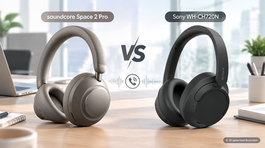 Anker soundcore Space 2 Pro and Sony WH-CH720N headphones comparison