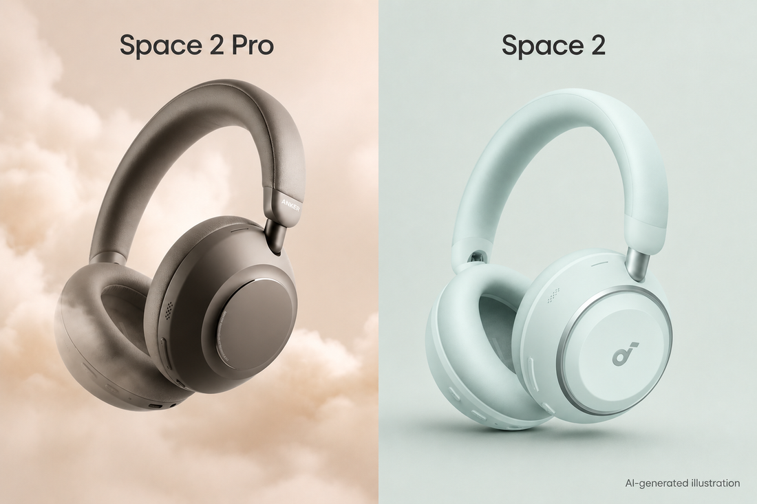 soundcore Space 2 Pro and Space 2 headphones comparison