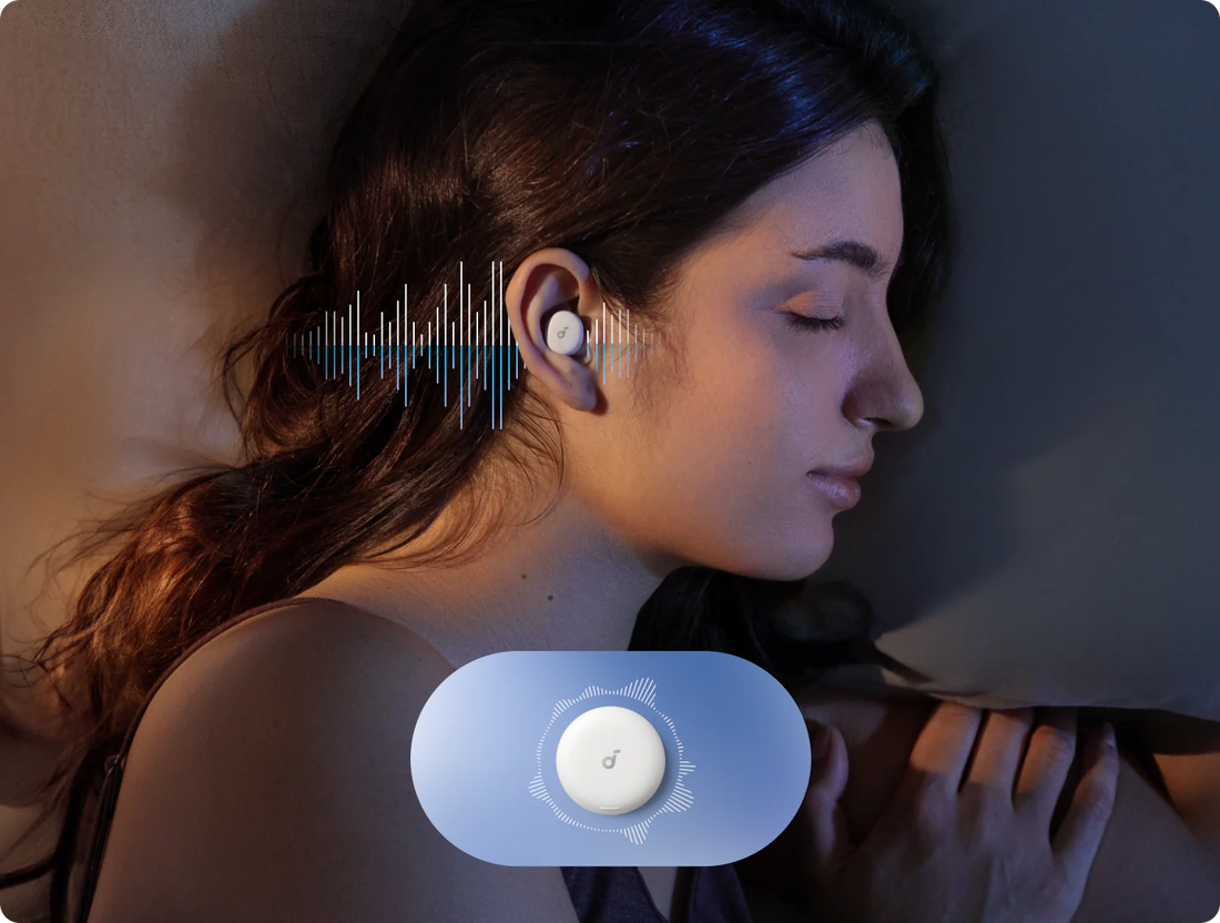 The Women Wearing soundcore Sleep A30 for Sleep All Night