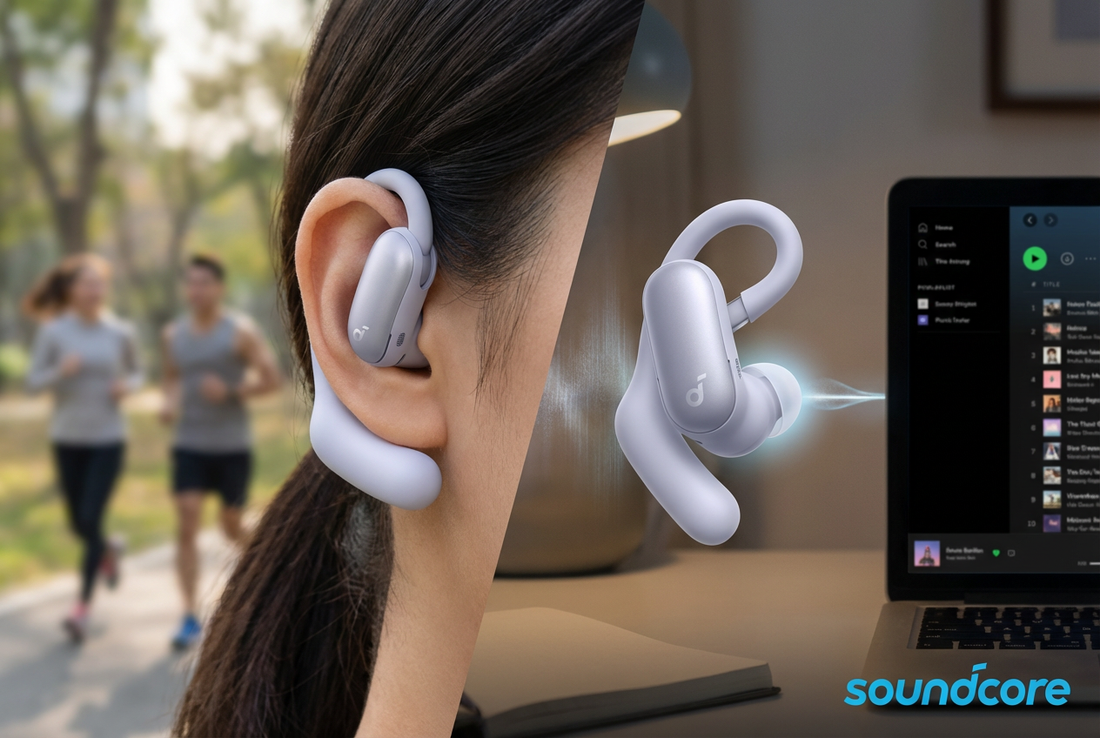Semi-In-Ear Earbuds with ANC: soundcore Aerofit 2 Pro