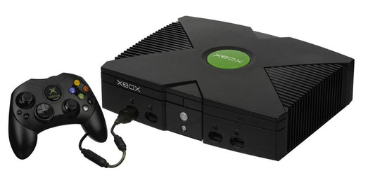 Xbox with its controller