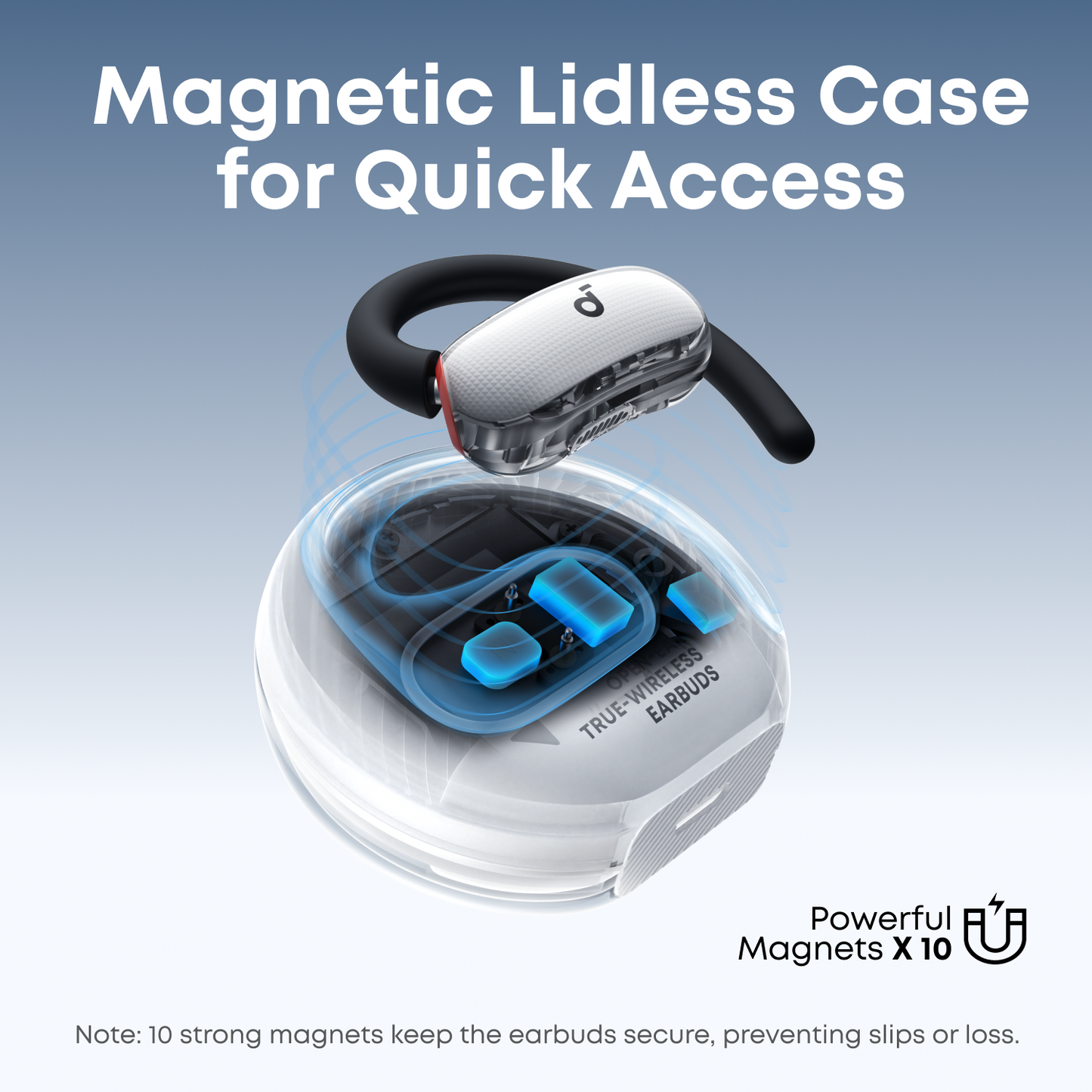 soundcore V40i | Comfortable Fit and Clear Sound, Lidless Case