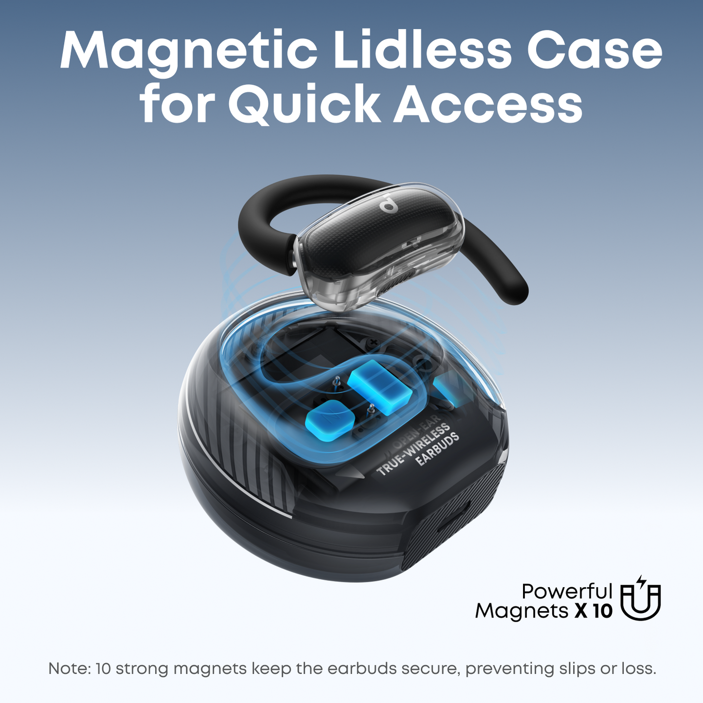 soundcore V40i | Comfortable Fit and Clear Sound, Lidless Case