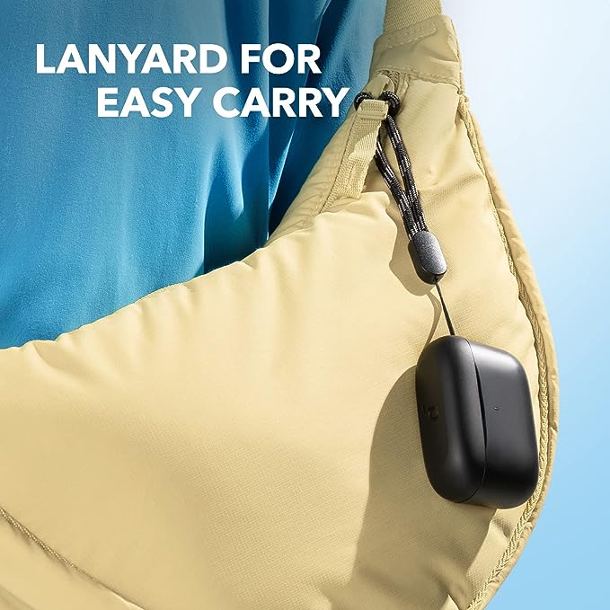 soundcore earbuds with lanyard for easy carry