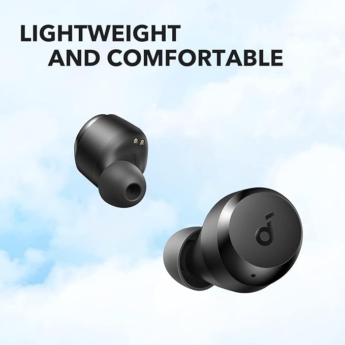 soundcore earbuds with lightweight design for comfort
