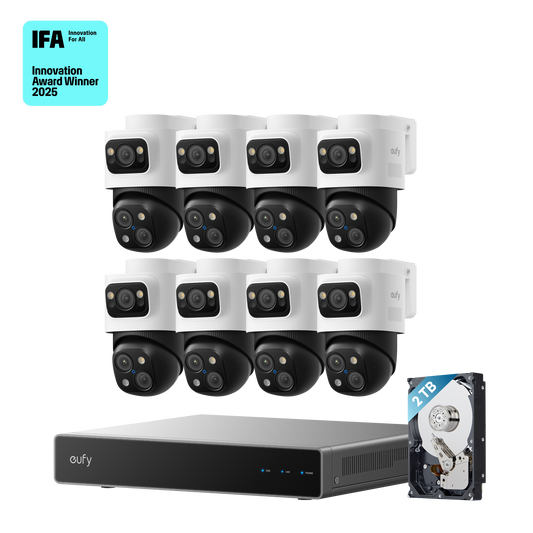 eufy PoE NVR Security System S4 Max + 4 PoE Cam S4 Add-Ons