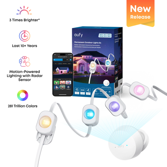 eufy Permanent Outdoor Lights S4 (200ft with 144 LED Lights)
