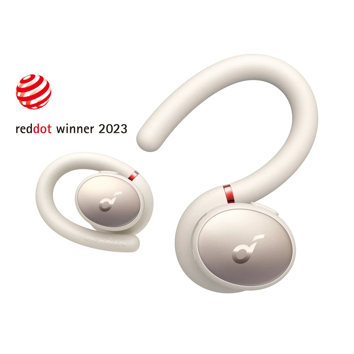 soundcore white earbuds for Red Dot award winner 2023