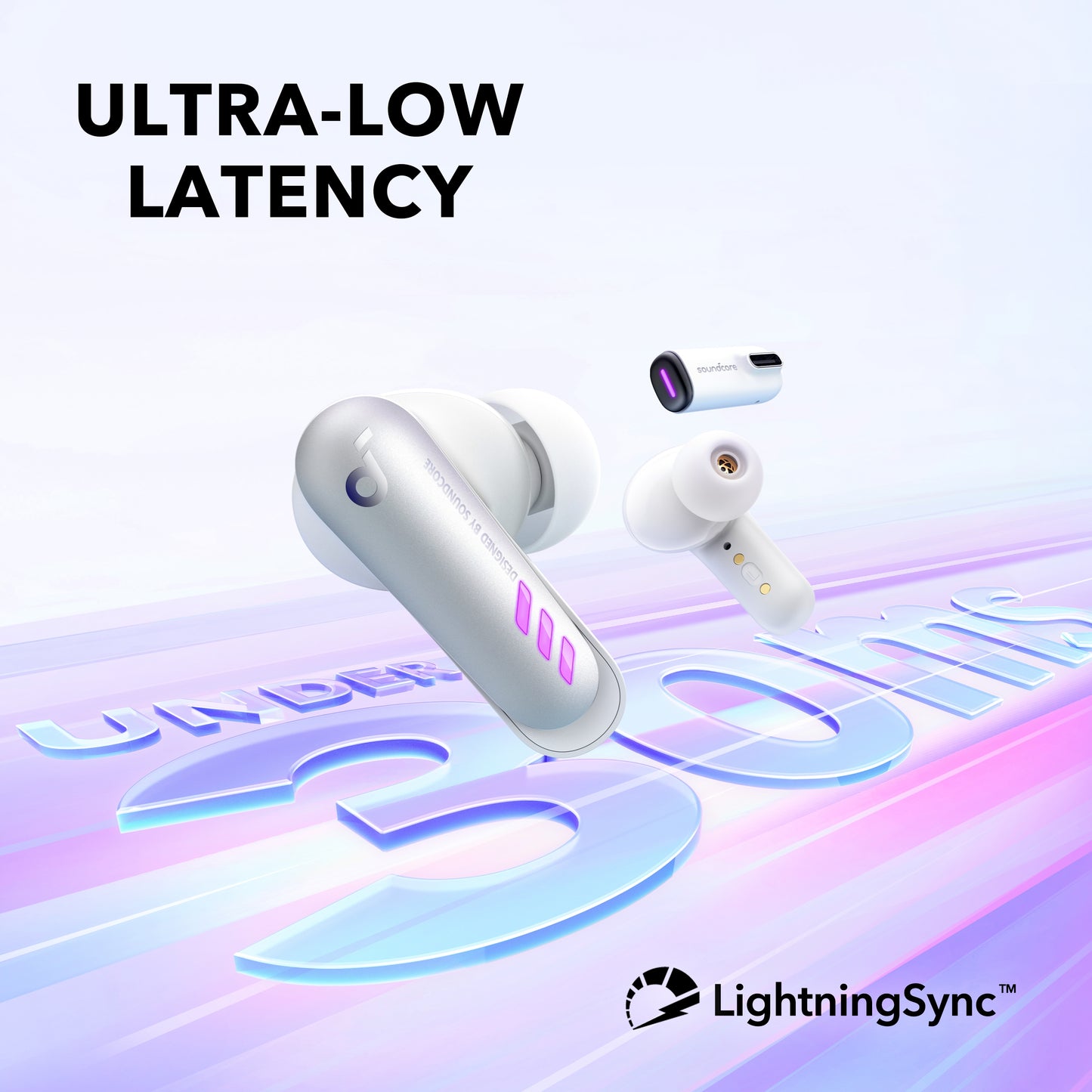 soundcore earbuds with ultra-low latency for smooth streaming