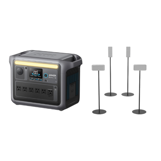 [Power Upgrade] Anker SOLIX C1000 & Floor Stands (4-Pack)