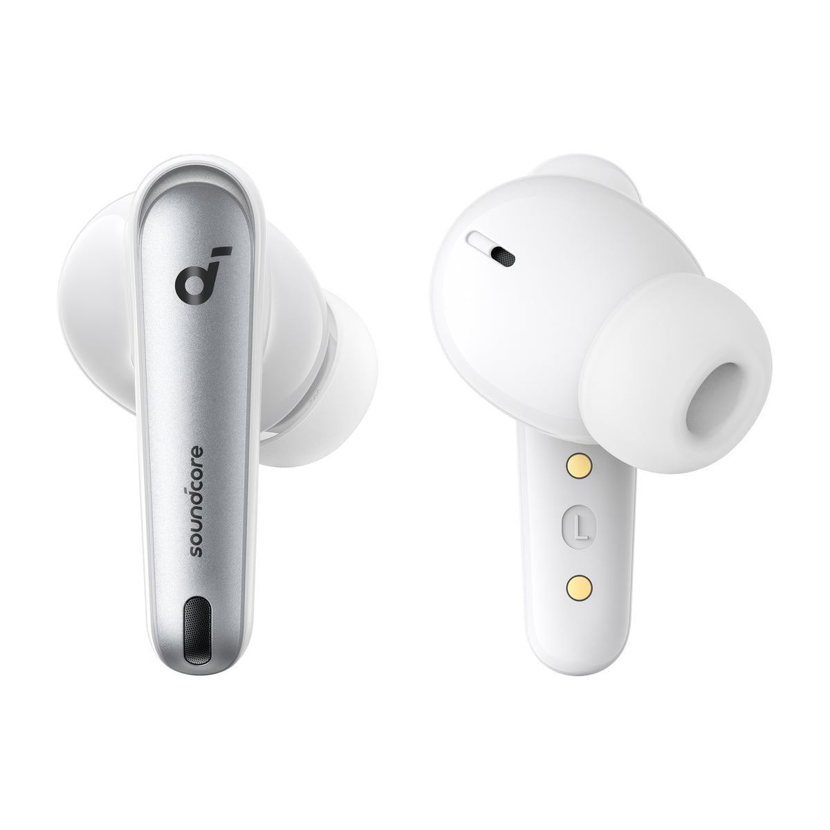 Liberty 4 NC Left and Right Replacement Earbuds - Clear White - soundcore US