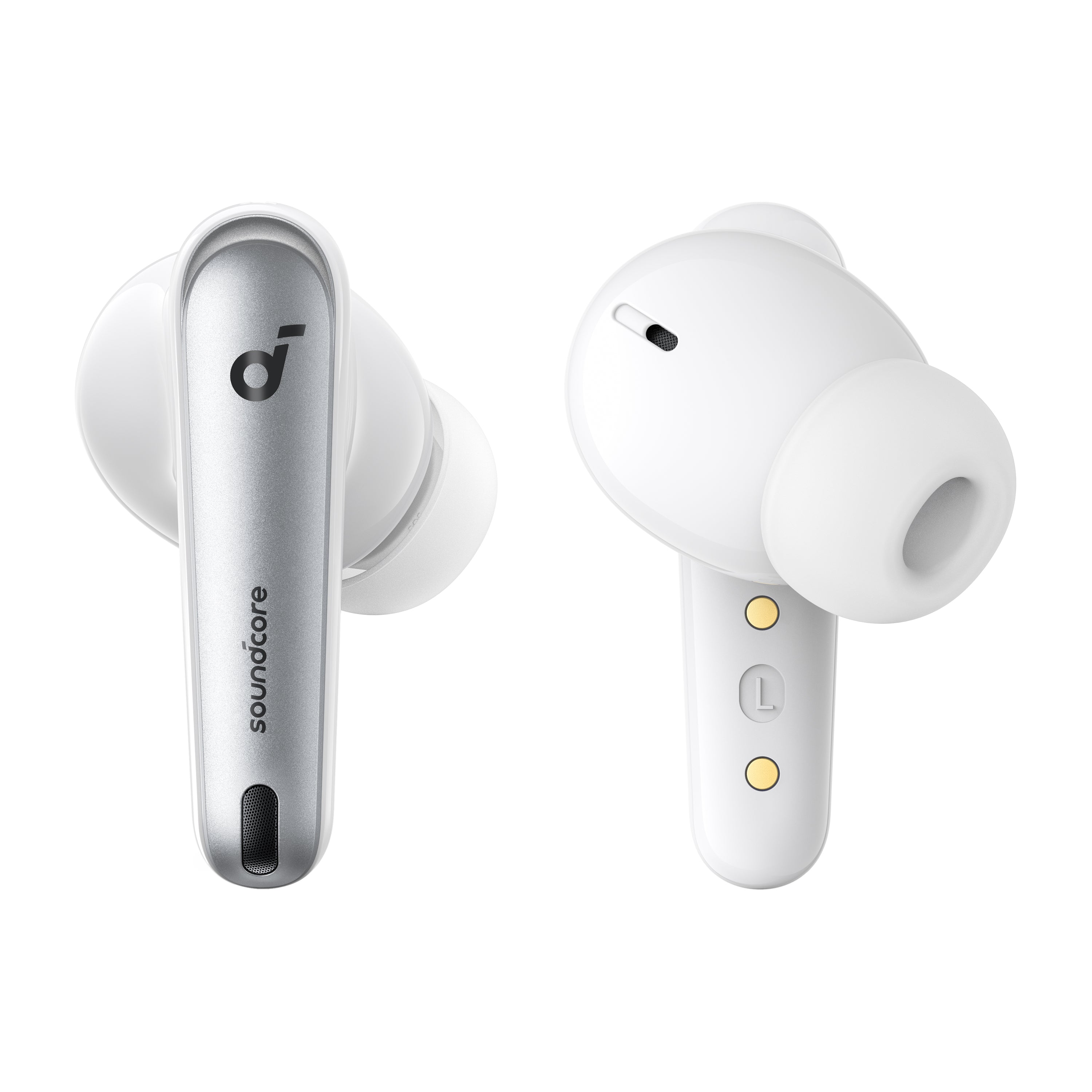 Liberty 4 NC Left and Right Replacement Earbuds, - Clear White
