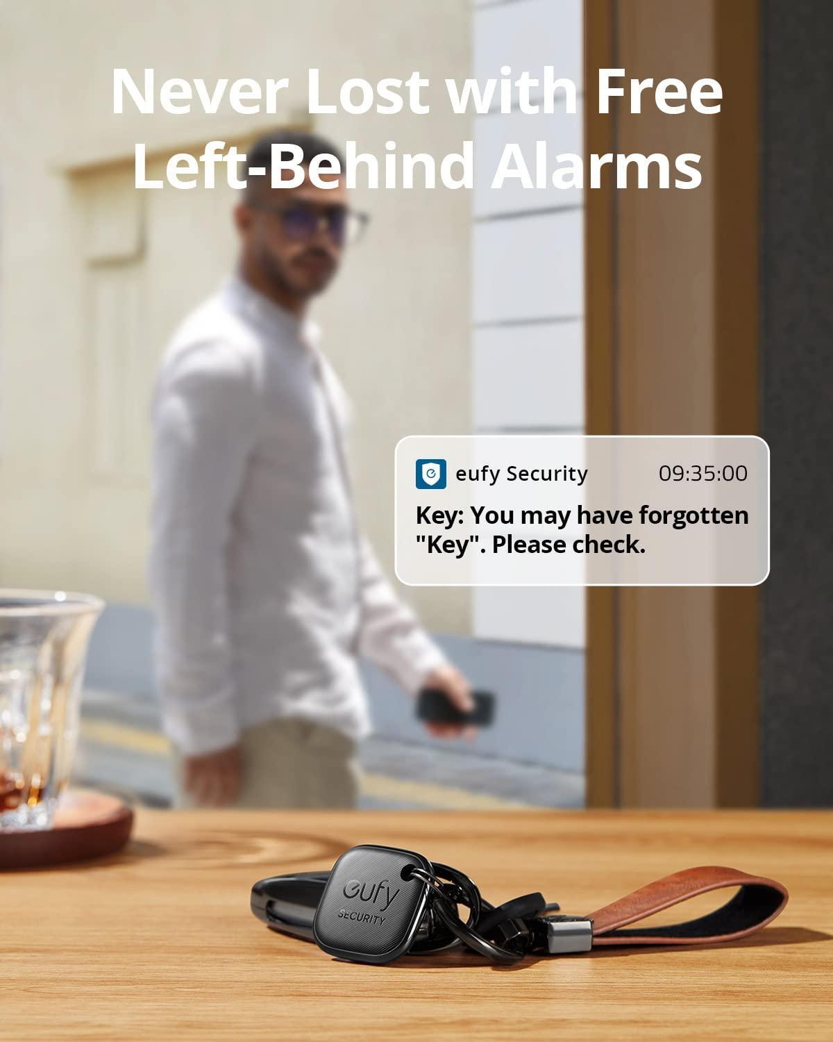 eufy Security by Anker Smart Tracker Link, Android not Supported, Works with Apple Find My (iOS only), Key Finder, Bluetooth Tracker for Earbuds and Luggage, Phone Finder, Water Resistant Button Device-TTS