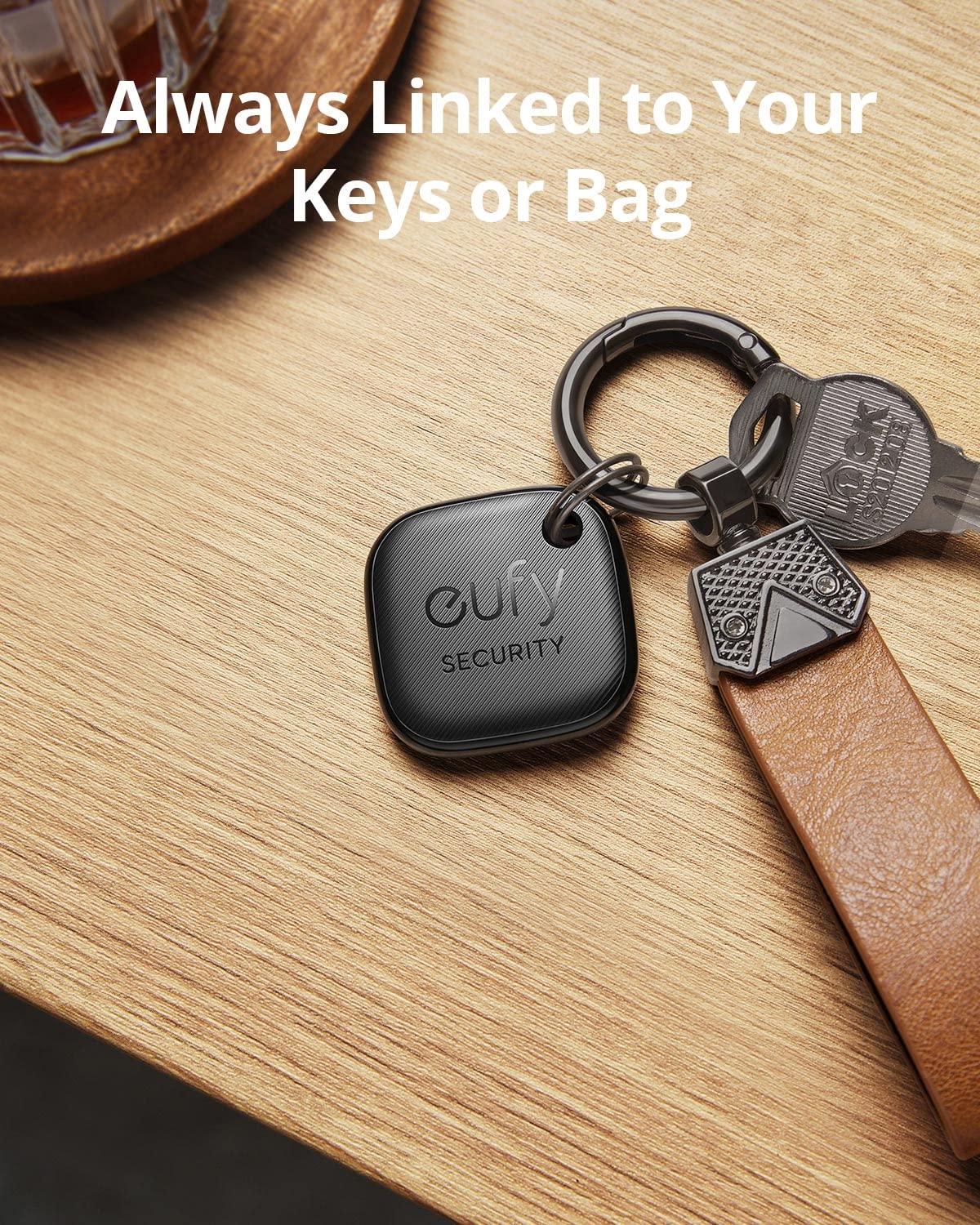 eufy Security by Anker Smart Tracker Link, Android not Supported, Works with Apple Find My (iOS only), Key Finder, Bluetooth Tracker for Earbuds and Luggage, Phone Finder, Water Resistant Button Device-TTS
