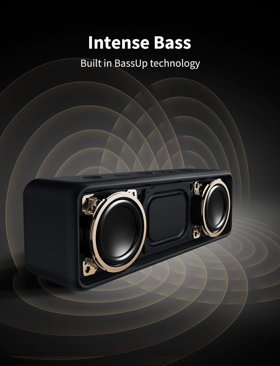 Anker speaker with BassUp for rich intense bass