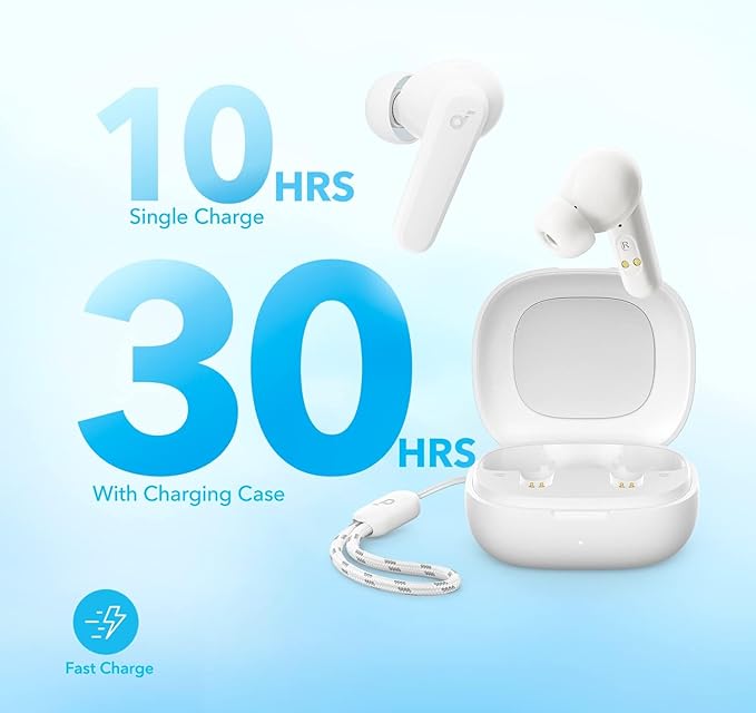 soundcore earbuds with 30-hour battery for fast charge