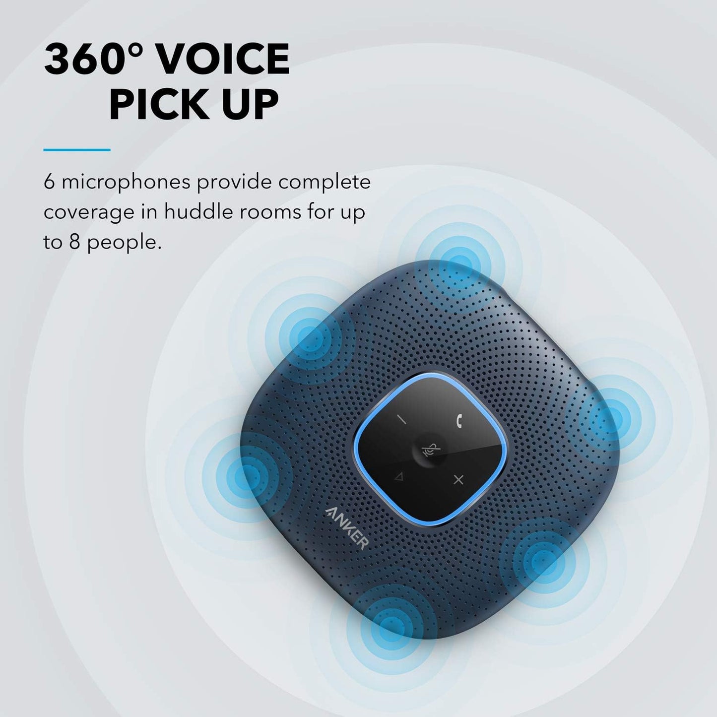 Anker PowerConf Bluetooth Speakerphone | Zoom Certified