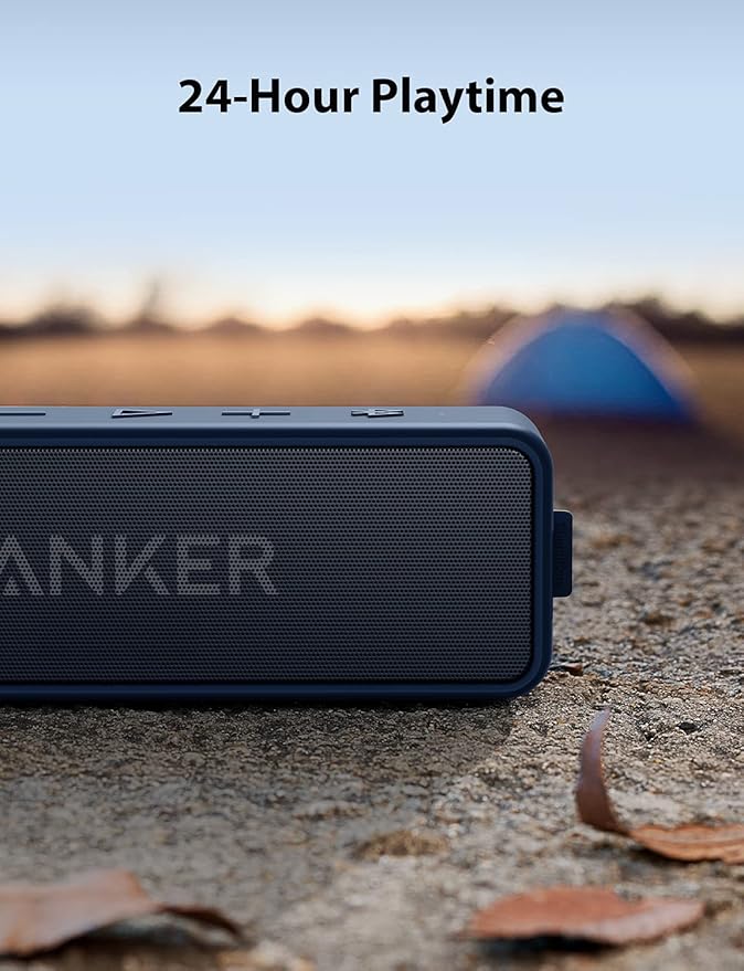 soundcore speaker with 24-hour playtime for outdoor use