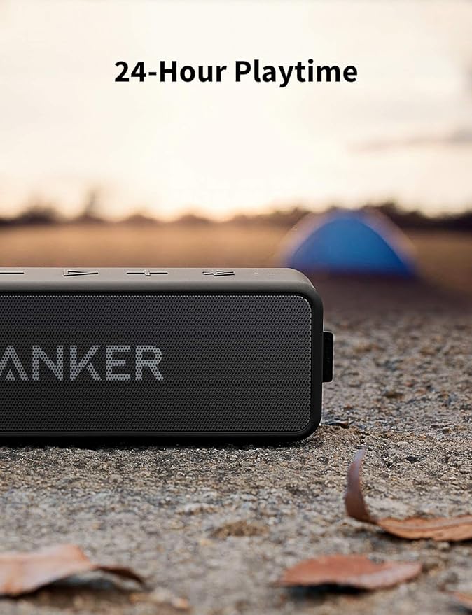 Anker speaker with 24-hour playtime for camping