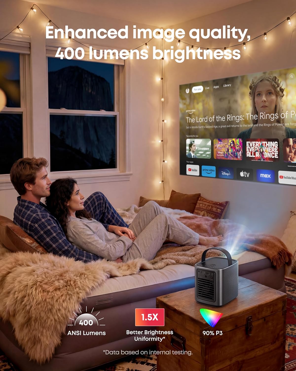 soundcore Nebula Mars 3 Air | Portable Google TV Projector