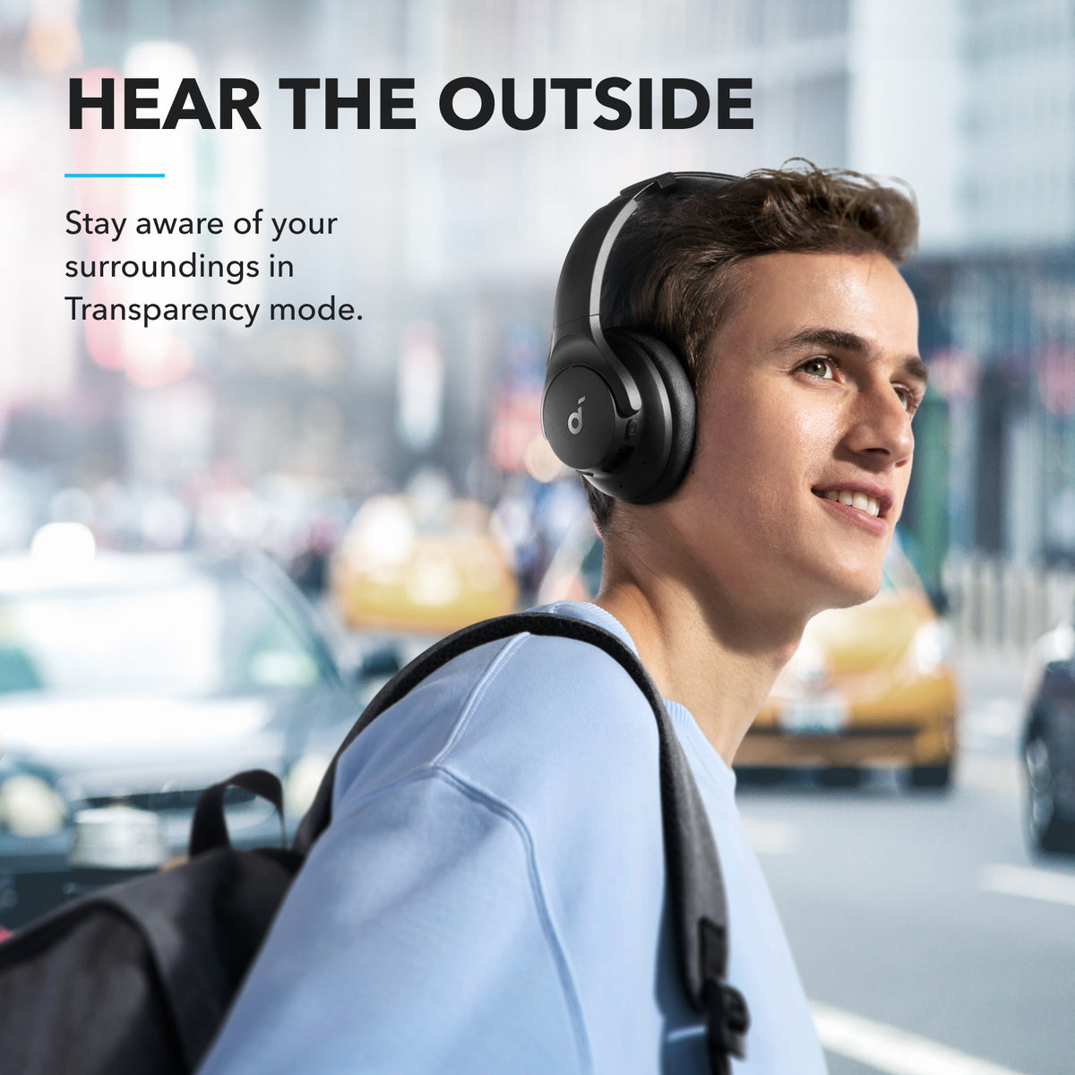 Soundcore by Anker Q20i Hybrid Active Noise Cancelling Headphones, Wireless  Over-Ear Bluetooth, 40H Long ANC Playtime, Hi-Res Audio, Big Bass