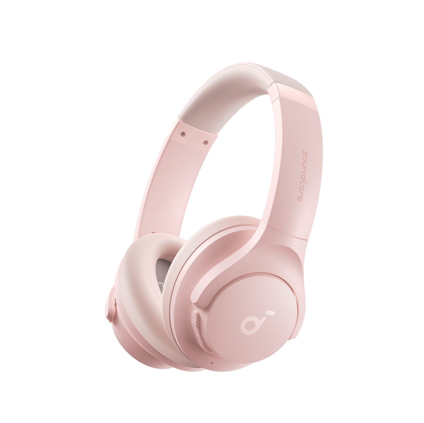 soundcore Hi-res headphones with soft pink design for style