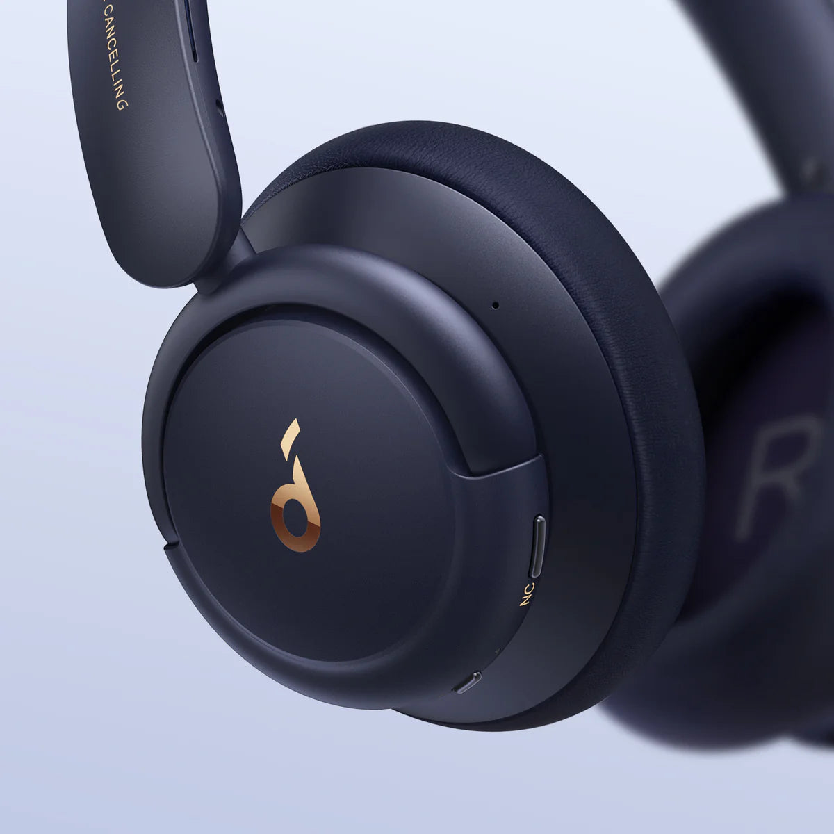 soundcore headphones with gold logo for ANC comfort