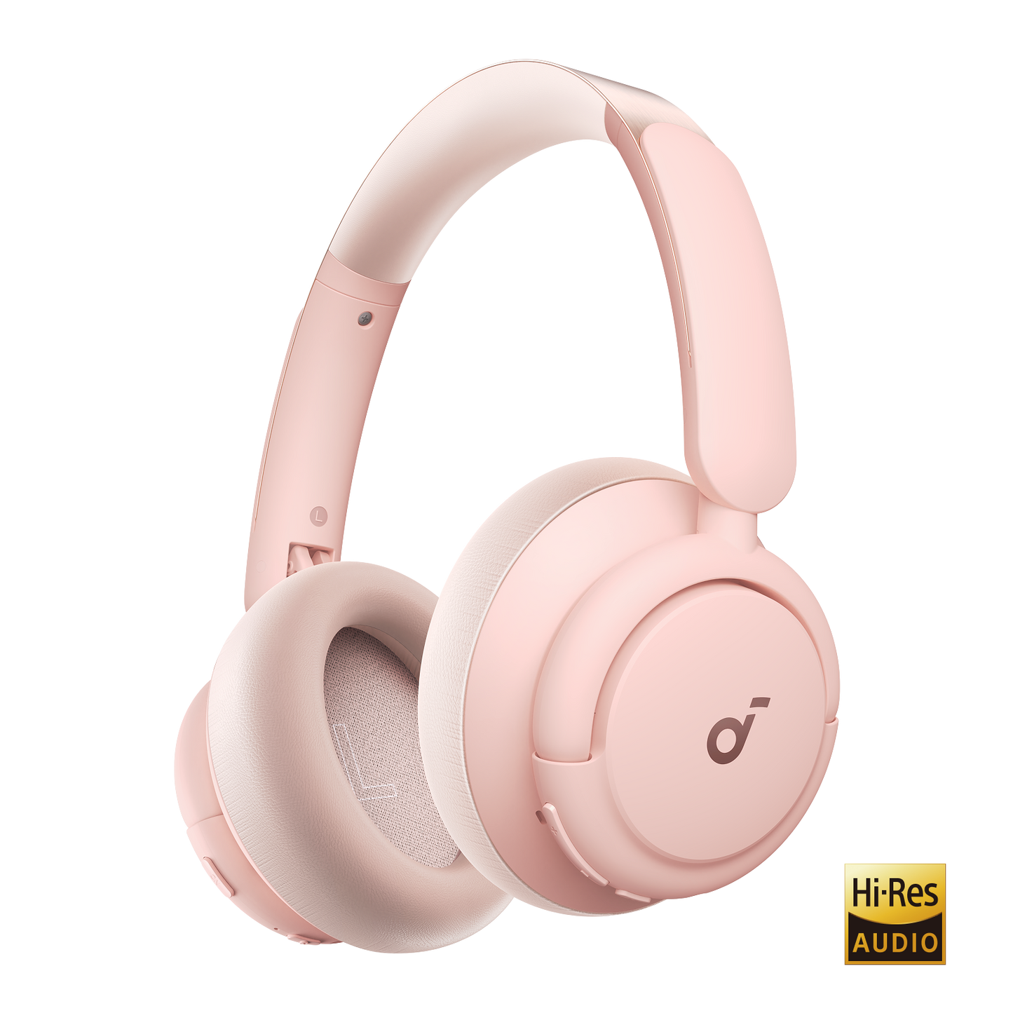 soundcore Pink bluetooth headphones with Hi-Res Audio for high sound quality