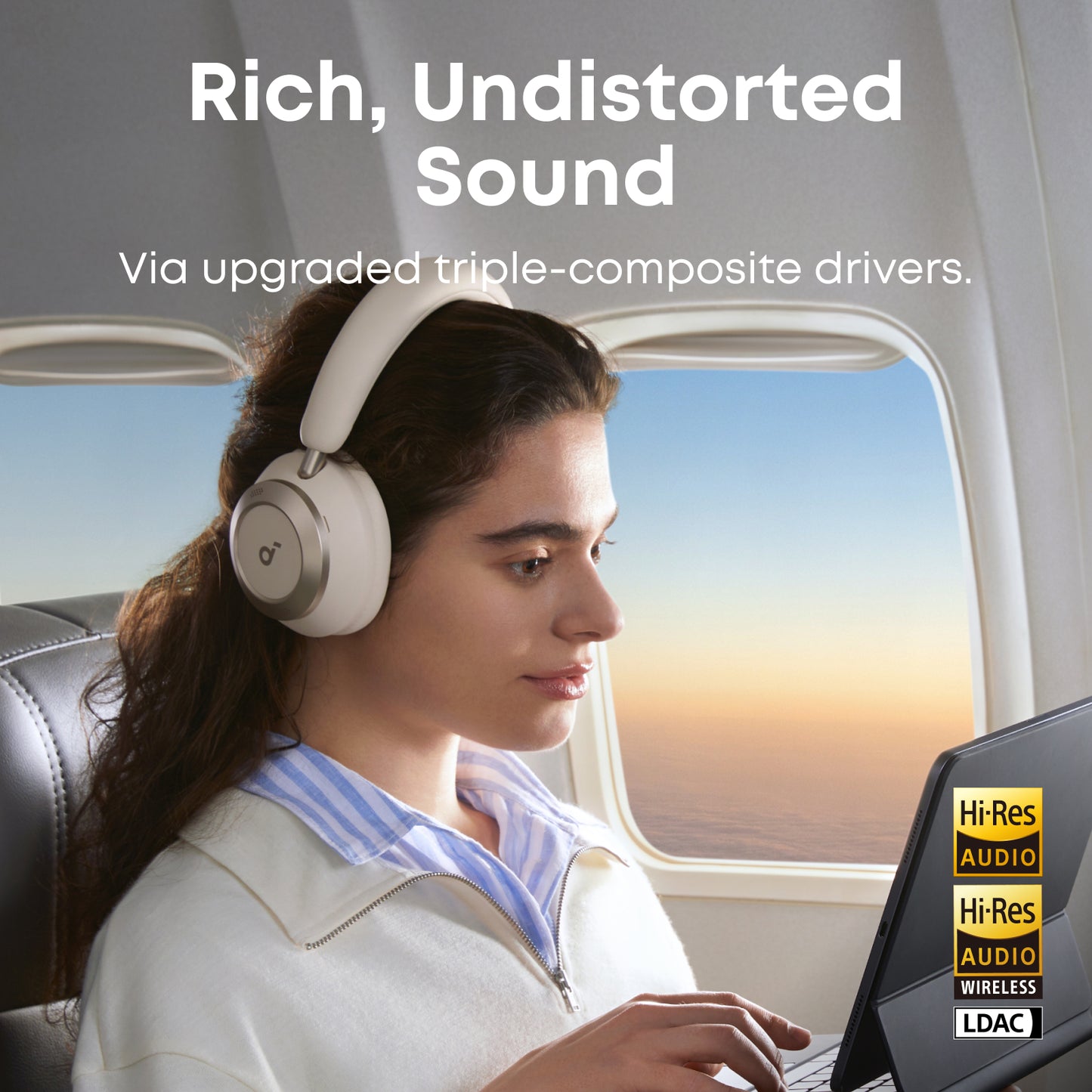 soundcore Space One Pro | FlexiCurve Over-Ear Headphone