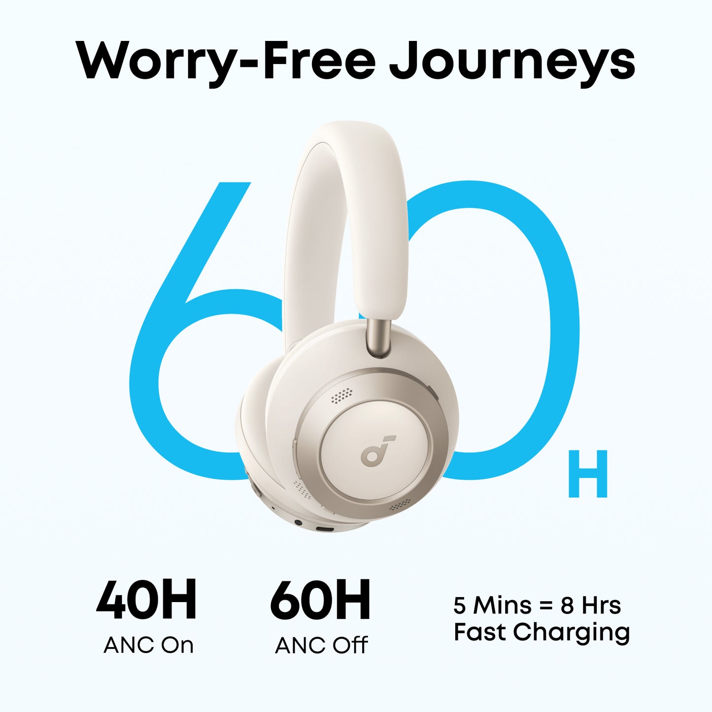 soundcore Space One Pro | FlexiCurve Over-Ear Headphone