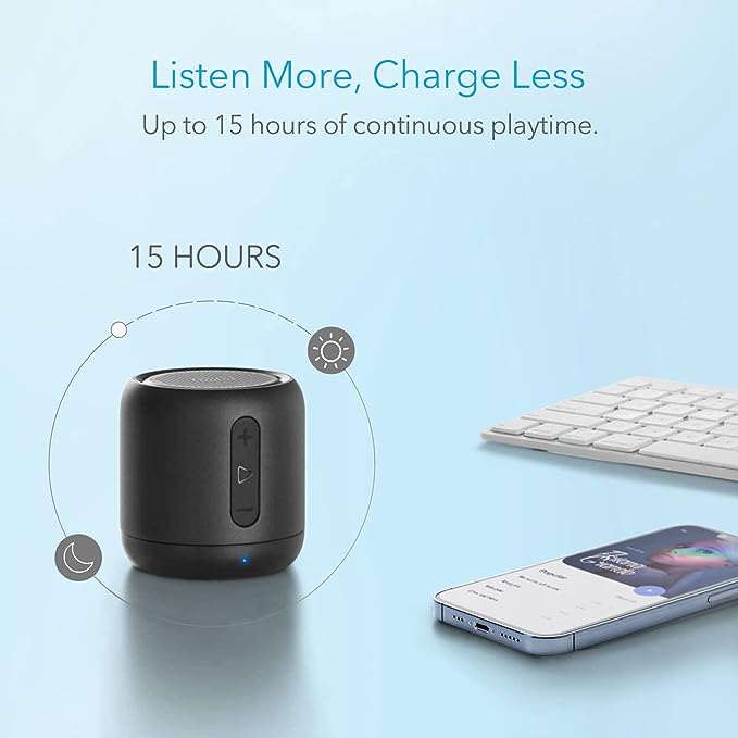 soundcore Bluetooth speaker with for 15 hours playtime
