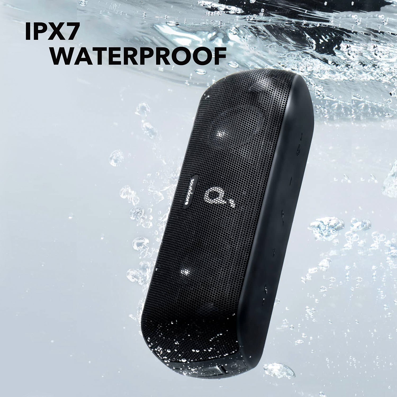 soundcore speaker with IPX7 waterproof for pool or shower
