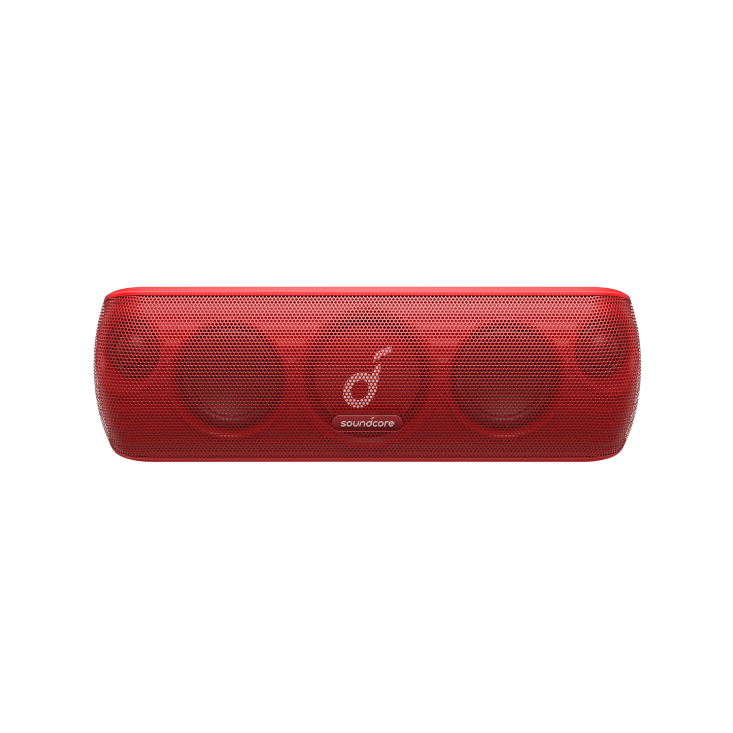 soundcore red home speaker with compact design for easy carrying