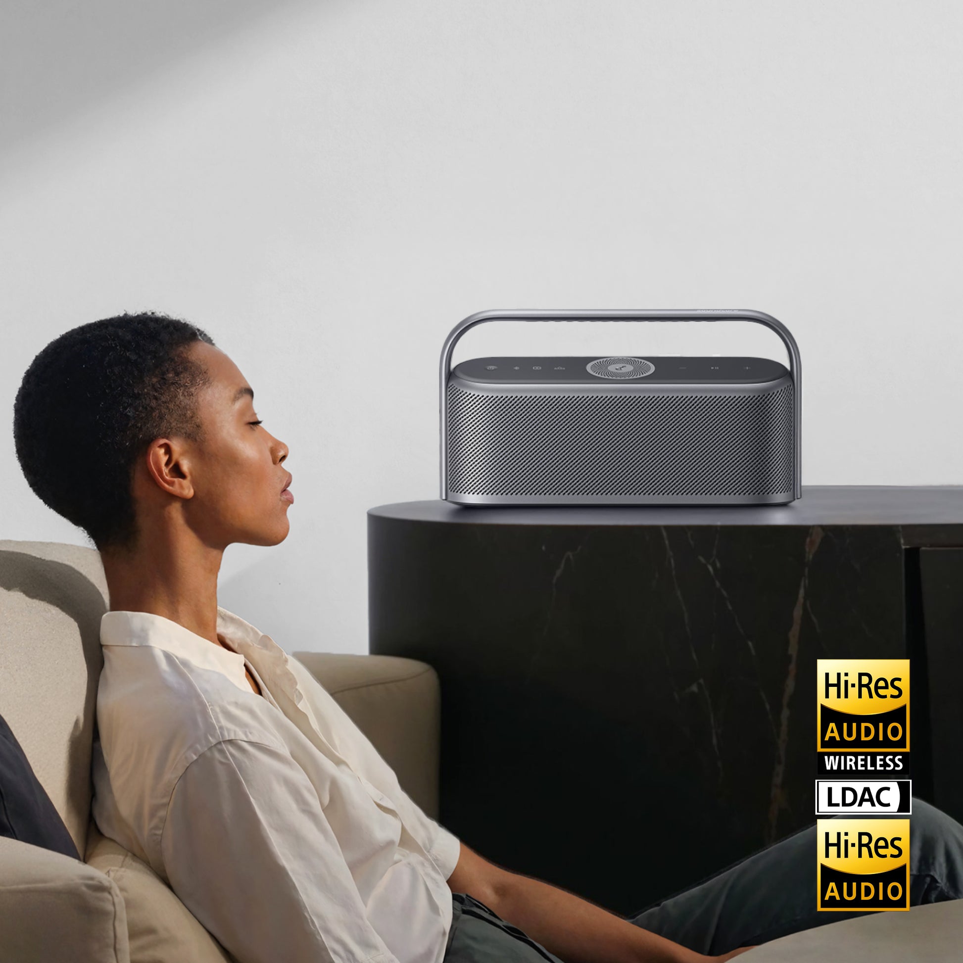 soundcore home speaker with Hi-Res Audio for LDAC music