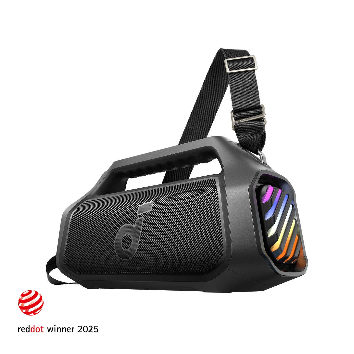 soundcore outdoor speaker with strap and RGB lights