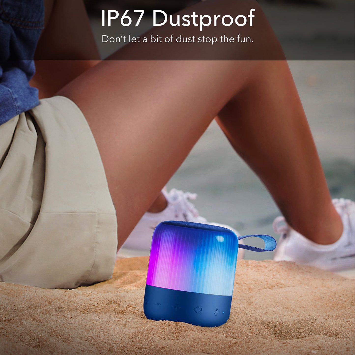 soundcore speaker with IP67 dustproof for outdoor fun