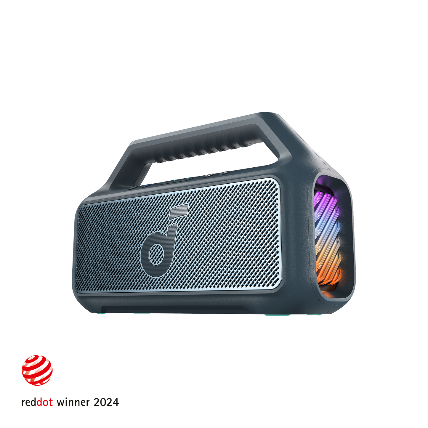 soundcore outdoor speaker with LED side panel for music