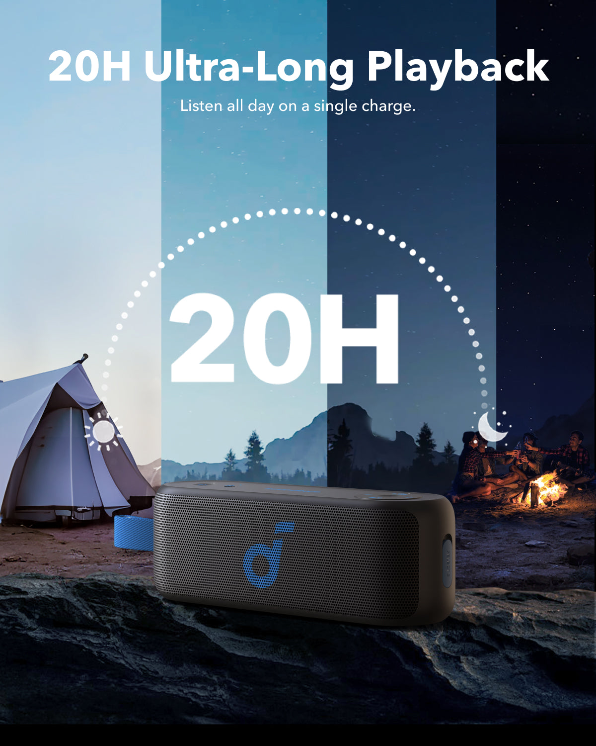 soundcore Select 3 Portable Outdoor Bluetooth Speaker