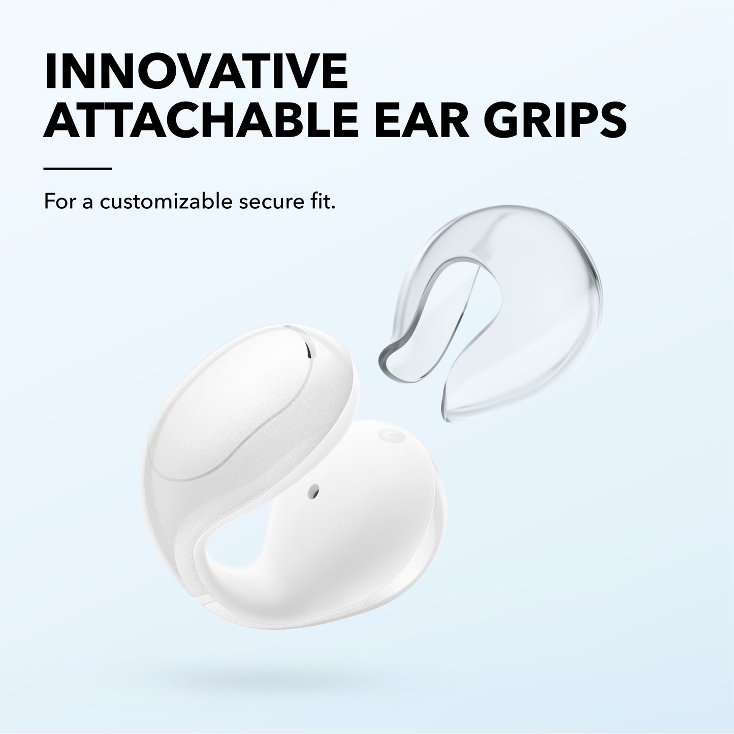 soundcore attachable ear grips for customizable secure fit